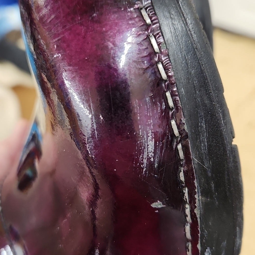 𝅺sanita clogs purple patent size 41 great condition - Picture 6 of 7